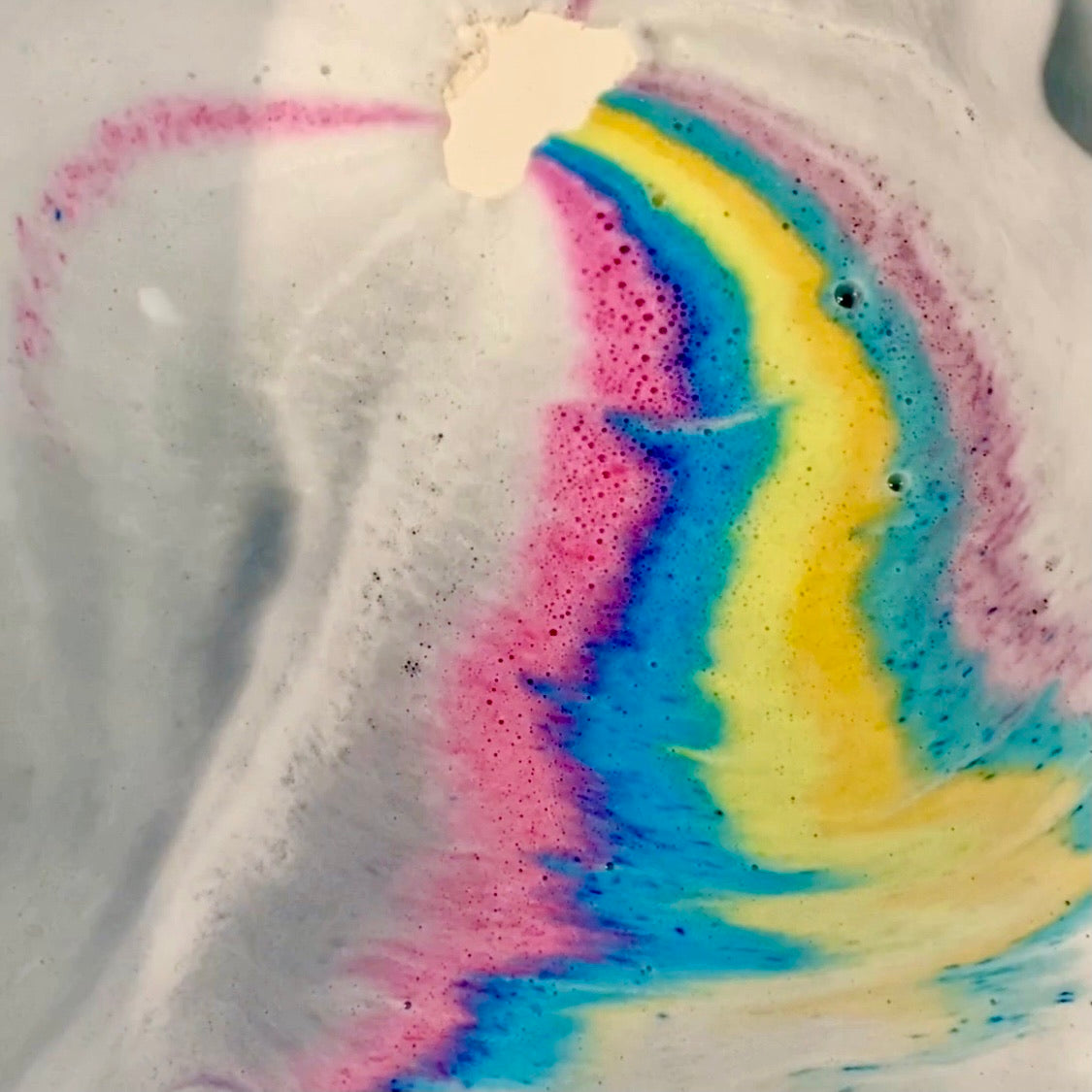 rainbow bath bomb