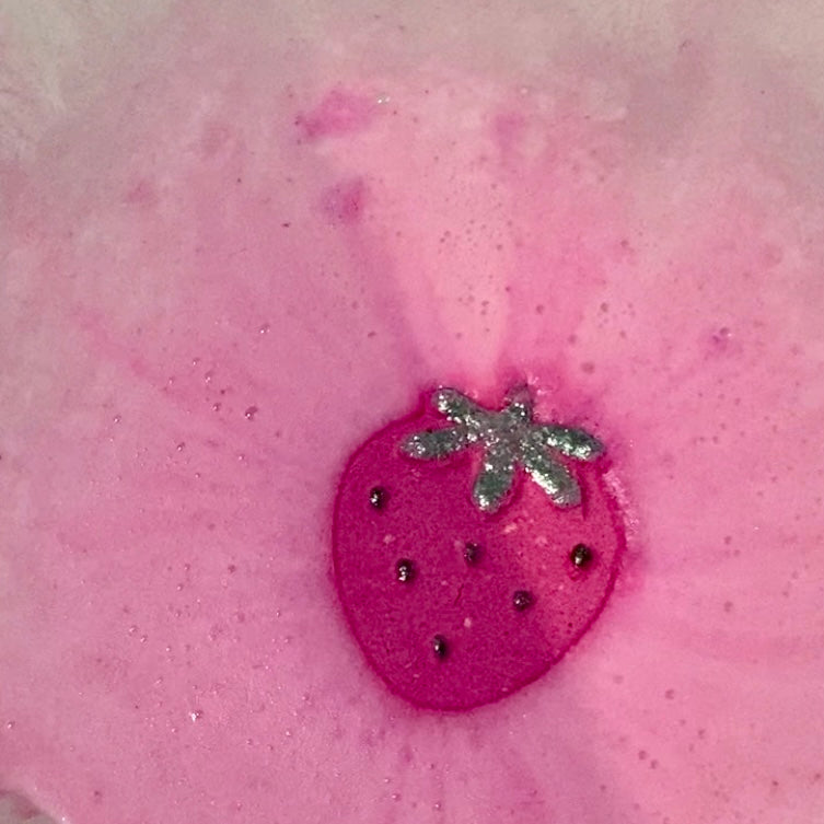 strawberry bath bomb