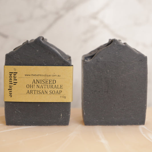 aniseed essential oil activated charcoal Scented Soap Bar black soap handmade and vegan friendly Melbourne Australia